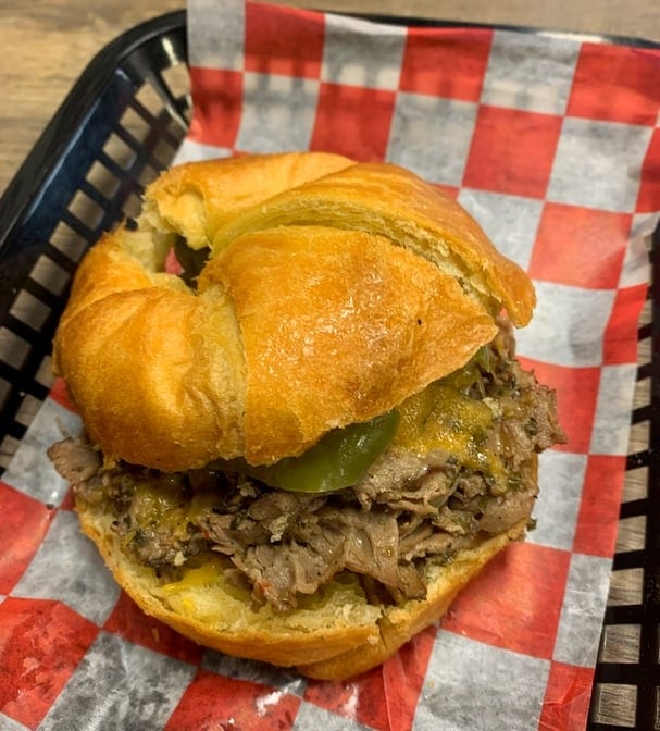 Beef & Cheddar Croissant.