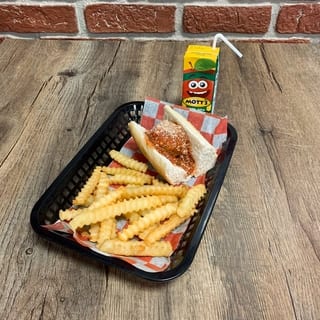 Kids Meatball Sandwich & 1/2 Fries