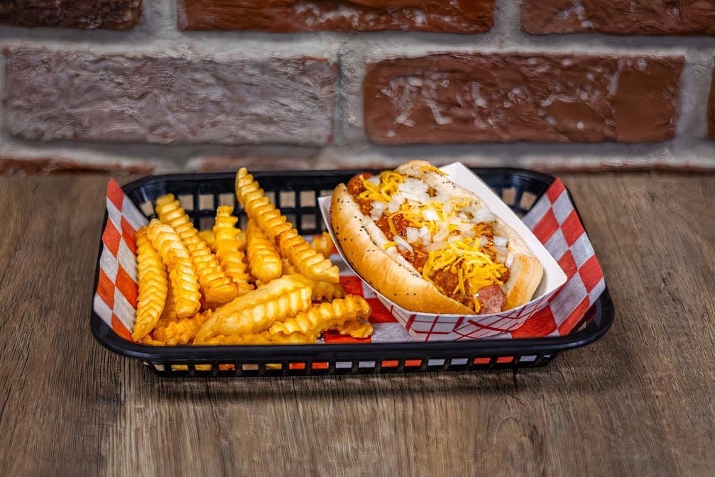 Campione's Chili Dog.