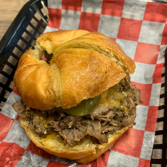 Beef & Cheddar Croissant.