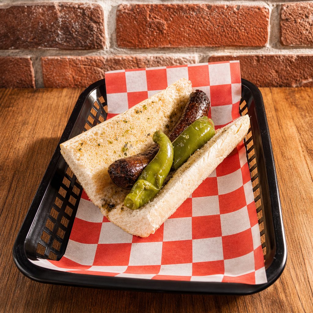 Italian Sausage Sandwich.